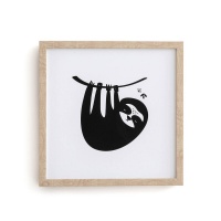 Рамка Детская с рисунком ленивец Clo единый размер черный LA REDOUTE INTERIEURS  фото, kupilegko.ru